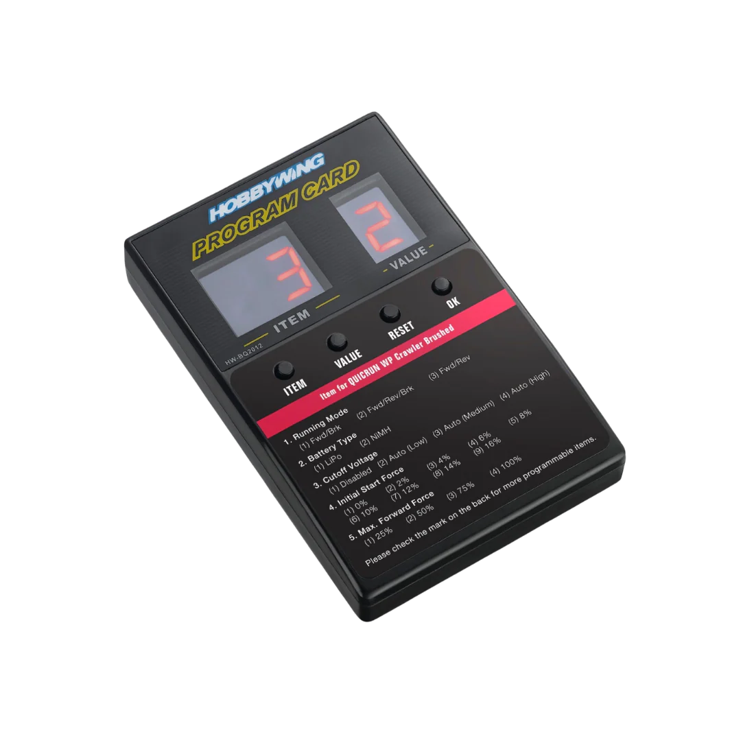Hobbywing LED Program Card EZ Run ESC [HWI30501003] - Image 4