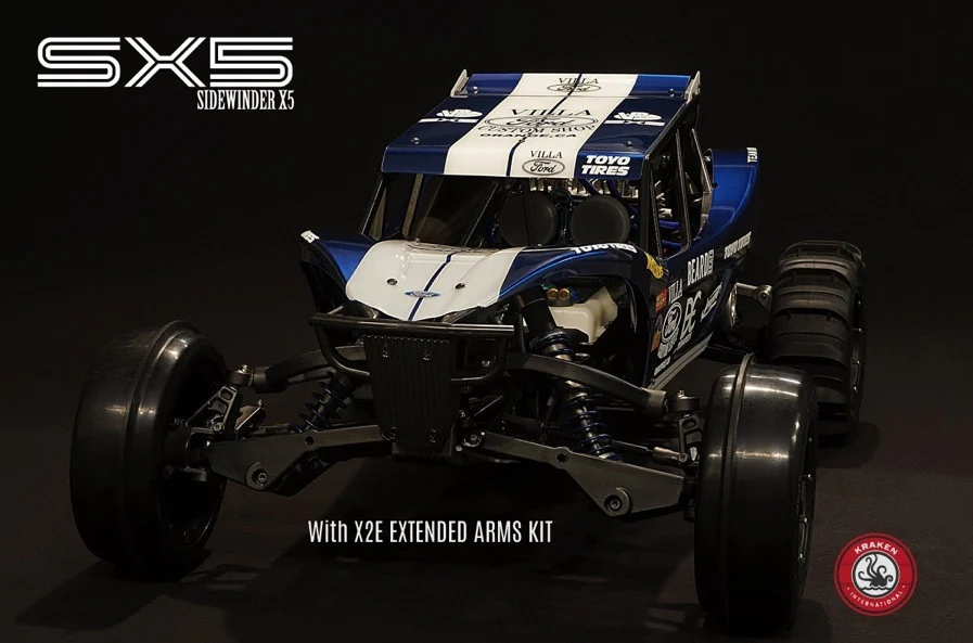 Kraken RC X2E HPI Baja Extended Arm Conversion Kit [KRC50005] - Image 6