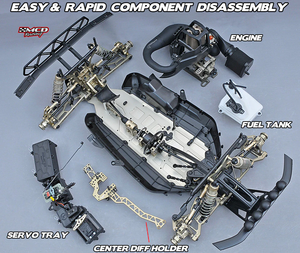MCD W5 Max Short Course FT-R Rolling Chassis - Image 5