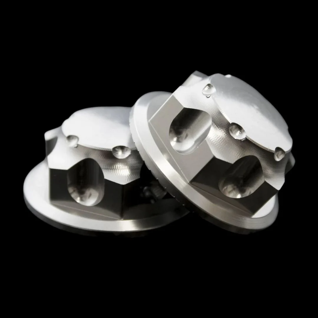 Monster Truck and Dragster CNC Aluminum Enclosed Wheel Nuts (24mm) (Set of 2) - Image 4