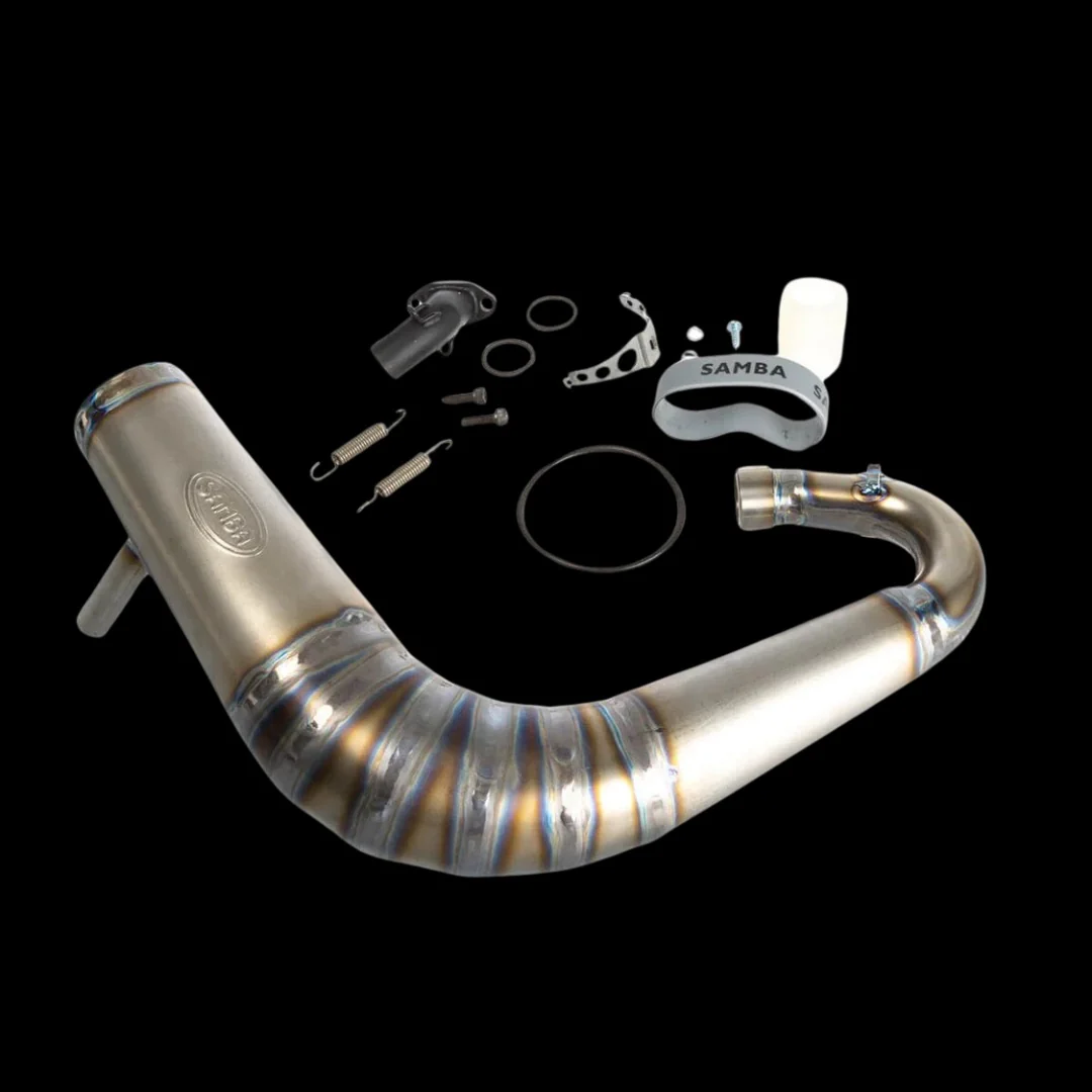 Samba V2 2025 Titanium Big Belly MCD Exhaust Pipe System - incl Custom Carbon Fibre Fitting Kit - Image 9