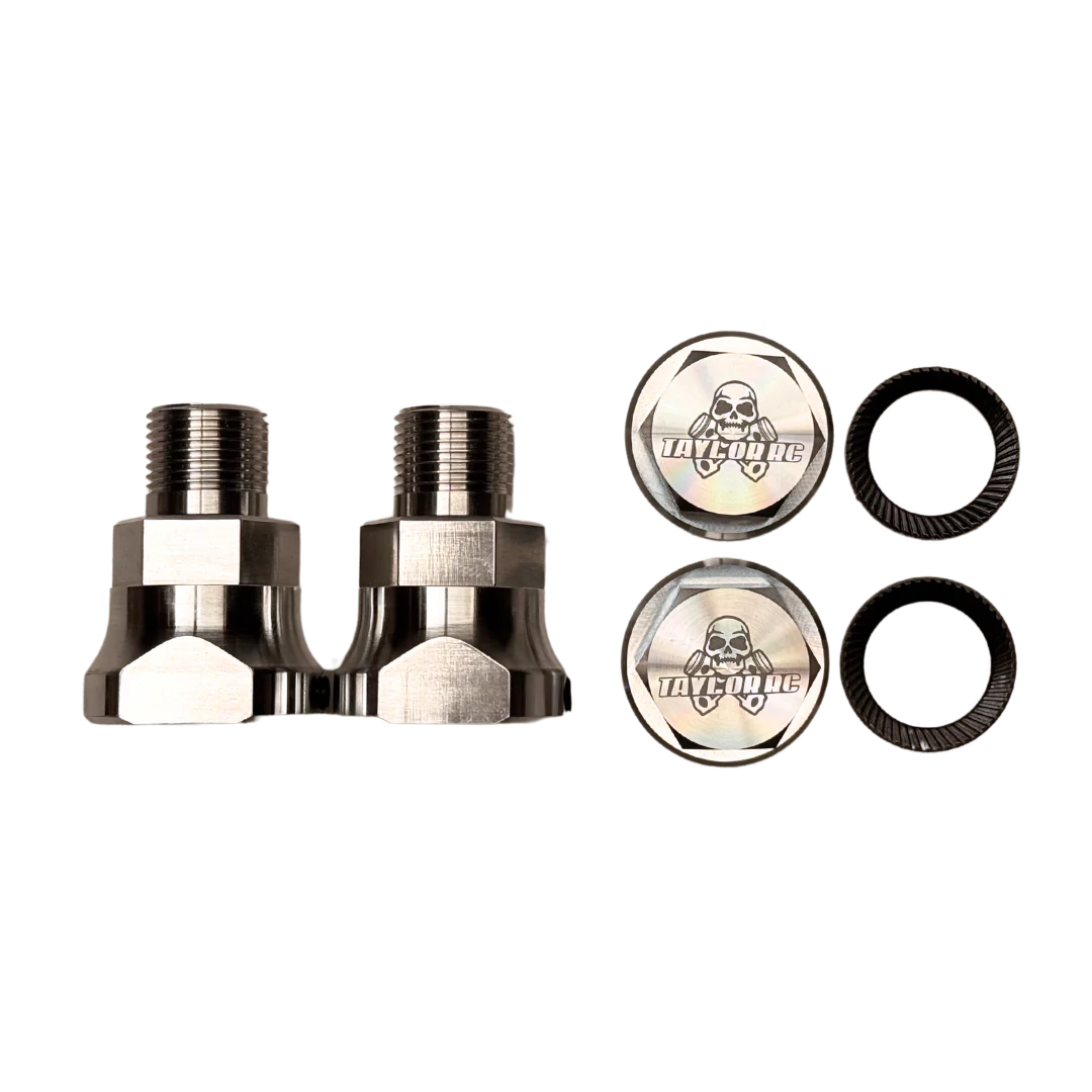 Taylor 1" Extended Baja Billet 24mm Wheel Hub Kit incl Billet Enclosed Nuts - Image 4