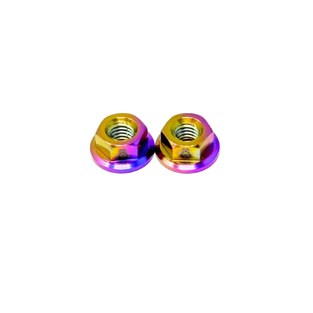 TZZ Titanium alloy Flanged Nut Set (2pcs) M4-M6 - Image 4