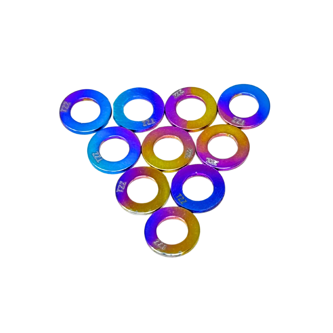 TZZ Titanium alloy Shim Rings Set (10pcs) M3-M6 - Image 3